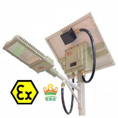 IP66 ضوء الشارع الشمسي المقاوم للانفجار 100 واط مضاءة بالماء ضوء المناطق الخارجي LED للمناطق الخطرة