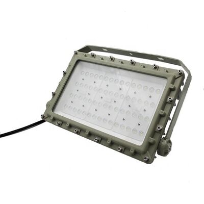 إضاءة فيضان LED مقاومة للانفجار من المصنعين الأصليين، CRI Ra80، حماية IP66 WF2، مصممة للبيئات الخطرة، إضاءة صناعية