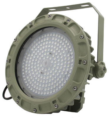 Ex IIC T6 ATEX IECEx IP66 WF2 مضاد لإنفجار رذاذ الملح الضوء العالي 50w-240w لمنصة الحفر البحرية