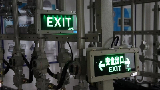 ATEX / IECEx / RoHS / CNEX / ISO9001 معتمد مصابيح خروج الطوارئ المدمجة ضد الانفجار CRI ≥ 70 قابلة للتخصيص للمناطق الخطرة