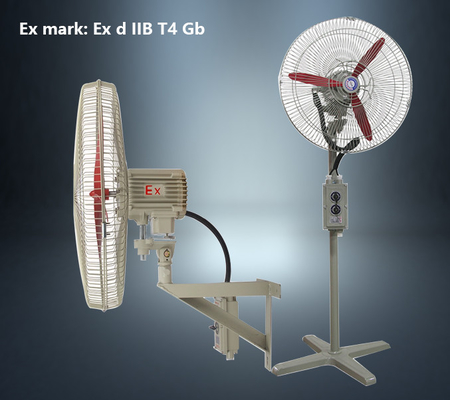 مروحة محورية مقاومة للانفجار ATEX 6600-1800 متر مكعب/ساعة IP54 مستقرة للصناعات الكيميائية والنفط والغاز والتعدين وموفرة للطاقة