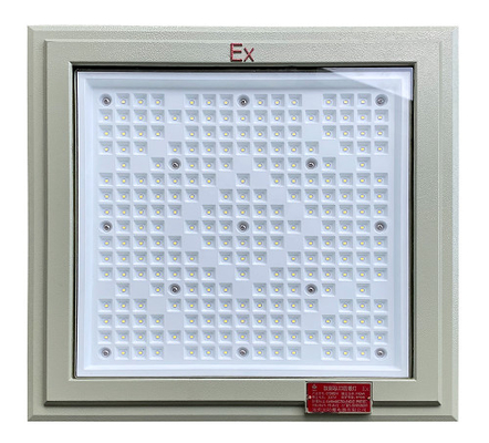ATEX 18 * 18 بوصة مربع شكل ضوء مضاد للانفجار 100w 130lm / w محطة وقود ضوء مع خمس سنوات الضمان