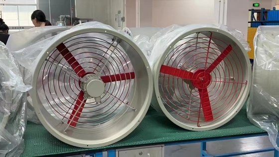 الصناعية 1450r / m مقاومة للانفجار الصرف الصادر 300mm قطر المروحة آمنة وعالية الأداء تهوية للمناطق الخطرة