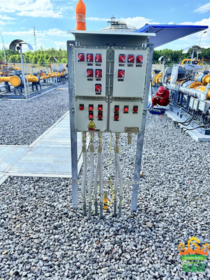 معتمد ATEX CNEX CXM Series Ex D E IIC صندوق توزيع الإضاءة المقاوم للشعلة حماية IP66 غطاء الألومنيوم الدائم للمناطق الخطرة