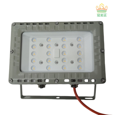 ATEX IECEx RoHS ISO9001 50W ضوء الفيضانات LED مضاد للانفجار لمرافق النفايات الخطرة