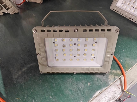 ATEX IECEx RoHS ISO9001 50W ضوء الفيضانات LED مضاد للانفجار لمرافق النفايات الخطرة