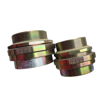 ATEX سلك واحد درع الفضة Ex دليل الكابل الغدة مع تصنيف IP68
