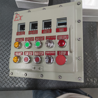 تصنيف ATEX CNEX Ex d عازل للنار صندوق لوحة IP66 WF2 للمناطق الخطرة مع دخول كابل مخصص 295Vac