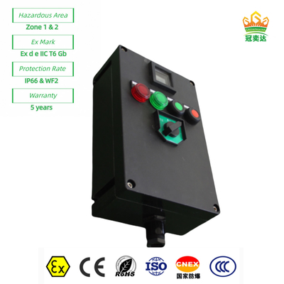 مقاومة للنيران لوحة محطة التحكم الصندوق الخارجي البلاستيك الكامل ((GRP) قابلة للتخصيص IP66 220v 380V 10A