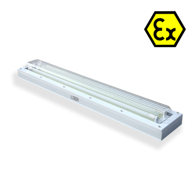 IP66 Explosion Proof Fluorescent Lighting with ATEX/IECEx | Ceiling, Wall & Pendant Mount for Hazardous Sites