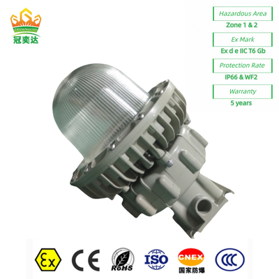 أمان إضاءة ضوء LED عالية الخليج IP66 WF2 لمنطقة النفط والغاز 1 3000lm 95 ~ 295VAC