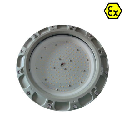 مصابيح LED مضادة للانفجار ATEX IEC مع 185lm / w كفاءة الطاقة IP66 WF2 للمناطق 1 النفط غاز الضوء الصناعي