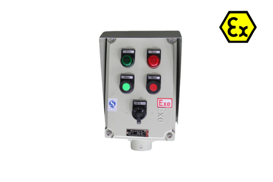 محطة تحكم ATEX للسلامة المقاومة للنيران صناديق التحكم الكهربائية المقاومة للنيران 220/380Vac G1/2&quot;G3/4&quot;G1,G1.1/4&quot;G1.1/2&quot;G2