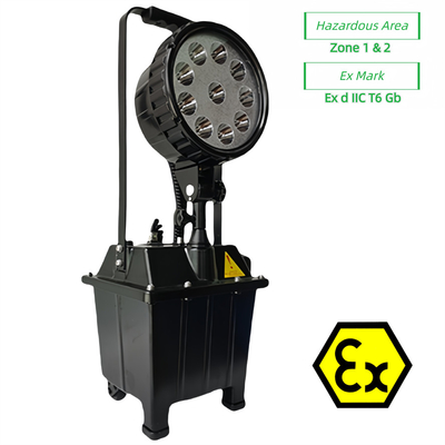 معدات ATEX المعتمدة ضد الانفجار IP65 10X3W قابلة للتخصيص