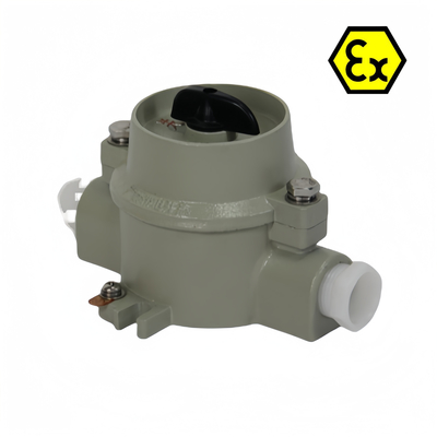ATEX IP66 مضاد للاشتعال مضاد للانفجار مفتاح الإضاءة مضاد للتآكل 380VAC 220VAC