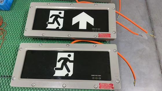 ضوء خروج ATEX خالٍ من الصيانة، منطقة 21، منطقة 22، فعال، آمن جوهريًا للمواد القابلة للاشتعال