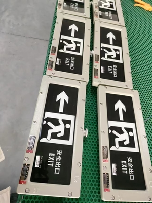 4500-6500K مصباح الخروج العازل عن الشعلة الطارئ 2 * 3Watt 220VAC 24/36VDC الجدار / السقف