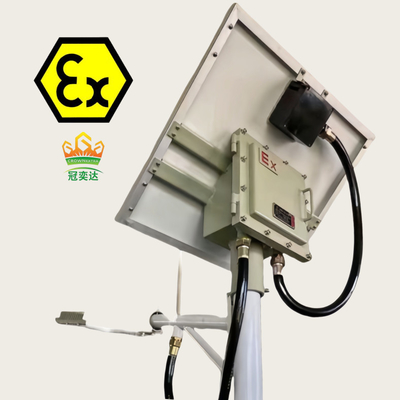 ضوء الشارع الشمسي المقاوم للانفجارات ATEX IECEx معتمد WF2 IP66 100 واط 140lm