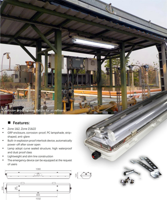 IP66 Explosion Proof Fluorescent Lighting with ATEX/IECEx | Ceiling, Wall & Pendant Mount for Hazardous Sites