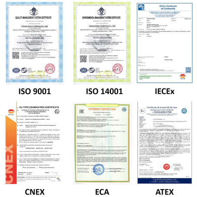 صلبة للإنفجار عالية الخليج ATEX IECEx RoHS معتمدة للمناطق الخطرة