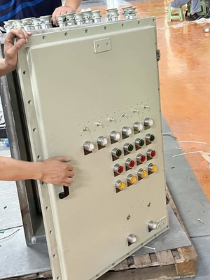 صندوق توزيع الإضاءة المقاوم للشعلة من سلسلة ATEX CNEX CXM Ex D IIC IP66 الألومنيوم المثالي للمناطق الخطرة