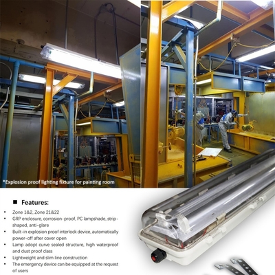 IP66 Explosion Proof Fluorescent Lighting with ATEX/IECEx | Ceiling, Wall & Pendant Mount for Hazardous Sites