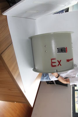 مروحة محوريّة معتمدة من ATEX مضادة للانفجار مروحة صناعيّة توفّر الطاقة للمناطق النفطيّة والغازيّة والكيميائيّة