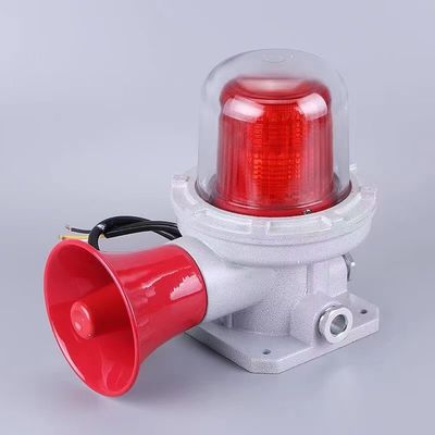 أضواء إنذار مسموعة ومرئية LED مقاومة للانفجار للبيئات الصناعية تردد وامض 150 مرة / دقيقة
