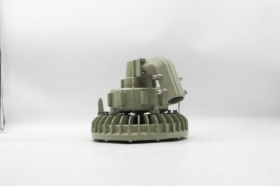 ATEX IECEx مصباح LED صناعي عالي الإضاءة بقوة 100 واط 150 واط 200 واط مضاد للانفجار مع هيكل من الألومنيوم درجة حرارة اللون 5700 كلفن تصنيف IP66