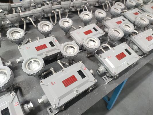 180 دقيقة ضوء الطوارئ المقاوم للنار نقطة توأم للمناطق 1/21 المواقع الخطرة مع شهادة ATEX