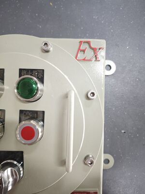 220 فولت/380 فولت لوحات تحكم كهربائية من سبائك الألومنيوم/الفولاذ الكربوني المقاومة للانفجار، خزانة لوحة قاطع التيار الكهربائي المقاومة للانفجار لمنطقة 1/المنطقة 21