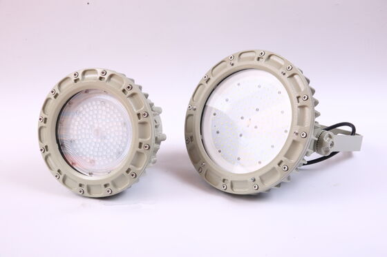 Ex IIC T6 ATEX IECEx IP66 WF2 مضاد لإنفجار رذاذ الملح الضوء العالي 50w-240w لمنصة الحفر البحرية