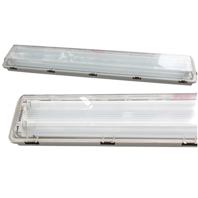 2x48" مصباح أنبوب LED مضاد للانفجار - 115 لومن/واط، غلاف ABS للمناطق الصناعية الخطرة