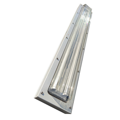 مصباح أنبوب مضاد للانفجار LED 2 * 18W T5 T8 الأنابيب المزدوجة Ip66 مصباح مضاد للماء الفلورسنت 1.2M مصباح خطي