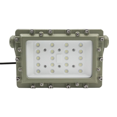 ضوء الفيضانات المضخم AC100-277V الجهد 50w ومستوى الحماية IP66 ضد الانفجار لمناطق الغاز النفطي والمناطق الصناعية