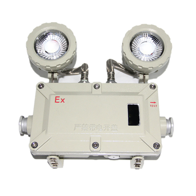 2 * 5w ضوء الطوارئ المزدوج على الجدار 220VAC 50Hz مع شهادة ATEX للمنطقة الخطرة