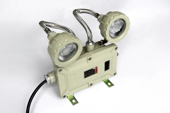 2 * 5w ضوء الطوارئ المزدوج على الجدار 220VAC 50Hz مع شهادة ATEX للمنطقة الخطرة