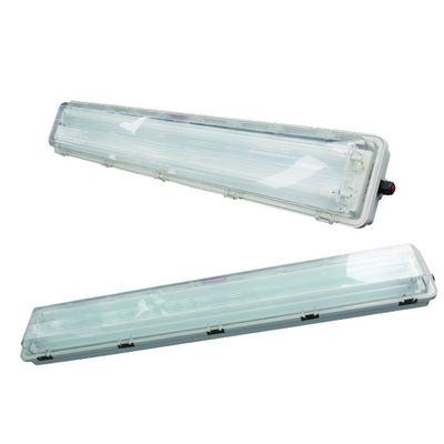 IP66 2 * 18W ضوء خطي مدعوم ضد الانفجار مع 100lm / w للمنطقة 1 ، 2 والمنطقة 21 ، 22