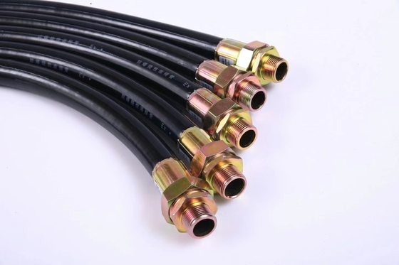قناة مرنة عالية المرونة ضد الانفجار II 2G Ex Db IIC T6 Gb II 2D Ex Tb IIIC T80 °C Db الطول المخصص
